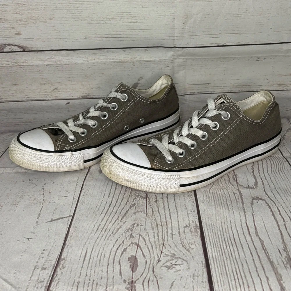 Converse Chuck Taylor All Star Low Top Charcoal Grey Sneakers Mens 5.5/W 7.5 - Picture 2 of 6
